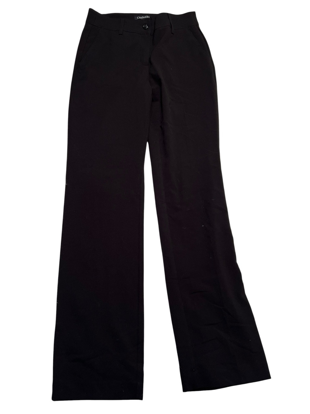 Chadwicks Women's Size 6 Tall Dress Pants Trousers Straight Leg Black Stretch